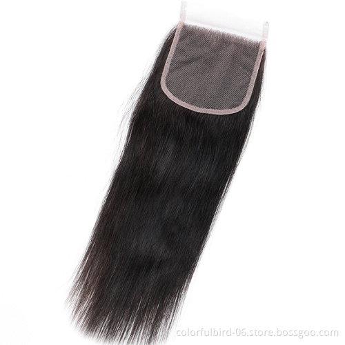 4*4 Lace Closure HD transparent lace Straight Closure Straight 4x4 Lace Closure Human hair extension
